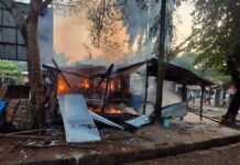 रायापाटण येथे हॉटेलला आग; हॉटेलसह साहित्य जळून खाक