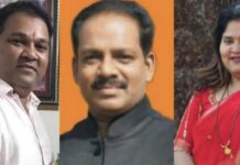 रत्नागिरीत राजकीय ‘ट्विस्ट’! भाजपच्या तीन उमेदवारांनी हाती घेतला धनुष्य