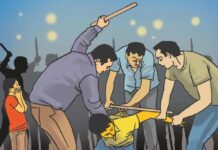 कळझोंडी फाटा येथे कामाच्या कारणावरुन तरुणाला मारहाण