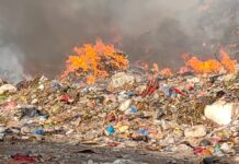 साळवी स्टॉप डम्पिंग ग्राउंडमधील कचऱ्याचा पुन्हा पेट