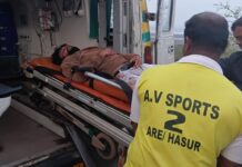 भाट्ये रस्त्यावर दुचाकी अपघातात स्वार जखमी