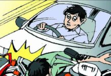 जेलनाका येथे भरधाव कारने २ दुचाकींना उडवले; पाचजण जखमी