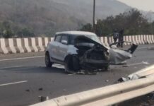 कशेडी बोगद्याजवळ भीषण अपघात; एकाचा मृत्यू, एक गंभीर जखमी