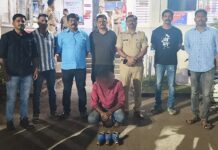 रत्नागिरीत पाणी मीटर चोरणारा चोरटा काही तासात गजाआड