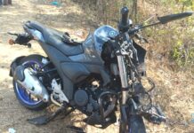 पाटगाव येथे दुचाकीची ट्रॅव्हल्सला धडक; स्वार गंभीर जखमी