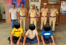 १७ दिवसांपासून फरार असलेल्या तिघांना बेड्या