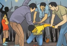 तेली आळी येथे स्टीलच्या कड्याने तरुणाला मारहाण