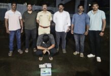 थिबापॅलेस रोड येथे ४२ हजारांचा ब्राऊन शुगर जप्त; तरुणाला अटक