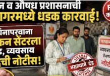 अन्न व औषध प्रशासनाची गुहागरमध्ये धडक कारवाई