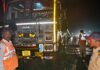 अंजणारी पुलावर ट्रकचा भीषण अपघात; चालकाचा जागीच मृत्यू