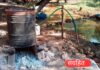 शिळ येथे हातभट्टी दारू अड्ड्यावर छापा