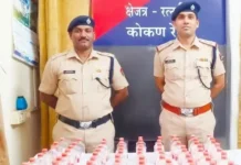गोवा संपर्क क्रांती एक्स्प्रेसमधून १०० दारूच्या बाटल्या जप्त