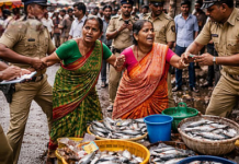 मासे विक्रेत्या सहा महिलांवर गुन्हा दाखल
