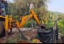 आरे वारेतील स्थानिकांच्या रोजीरोटीवर वन विभागाकडून बुलडोझर